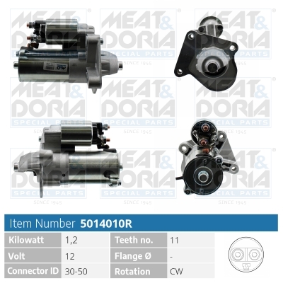 MEAT & DORIA Starter 5014010r for FORD VOLVO MAZDA