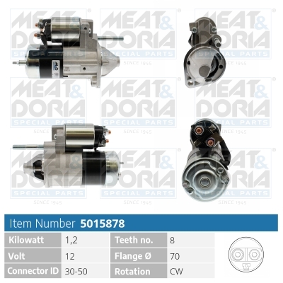 MEAT & DORIA Starter 5015878 for KIA