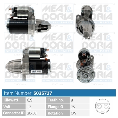 MEAT & DORIA Starter 5035727 for MITSUBISHI