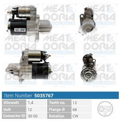MEAT & DORIA Starter 5035767 for MITSUBISHI
