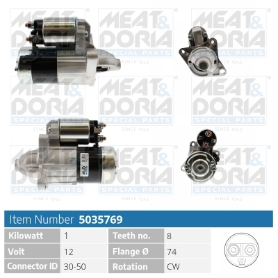 MEAT & DORIA Starter 5035769 for MAZDA MITSUBISHI