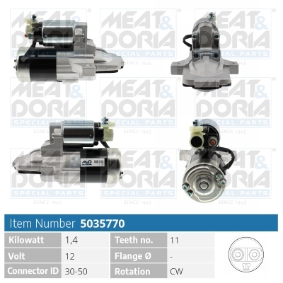 MEAT & DORIA Starter 5035770 for MAZDA MITSUBISHI
