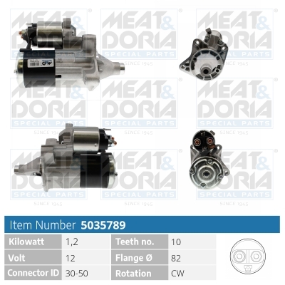 MEAT & DORIA Starter 5035789 for CHRYSLER MITSUBISHI