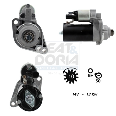 MEAT & DORIA Starter 5010047g for VAG AUDI