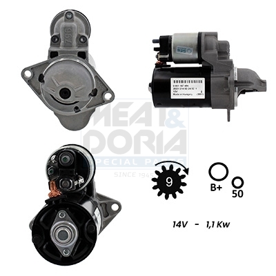 MEAT & DORIA Starter 5010139g for OPEL VOLVO GENERAL MOTORS