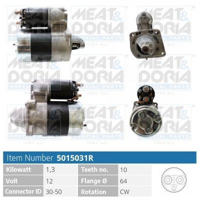 MEAT & DORIA Starter 5015031r for LANCIA ROVER