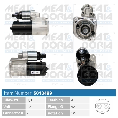 MEAT & DORIA Starter 5010489 for VAG