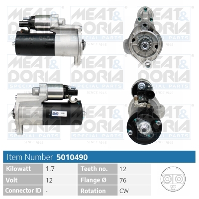 MEAT & DORIA Starter 5010490 for SEAT