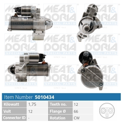 MEAT & DORIA Starter 5010434 for BMW