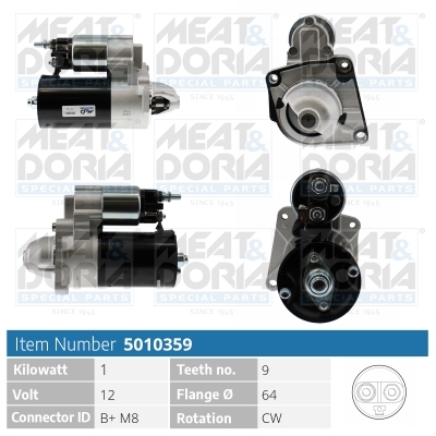 MEAT & DORIA Starter 5010359 for FORD LANCIA