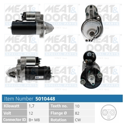 MEAT & DORIA Starter 5010448 for KIA MERCEDES-BENZ