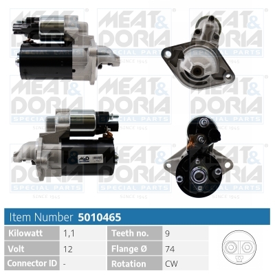 MEAT & DORIA Starter 5010465 for TOYOTA