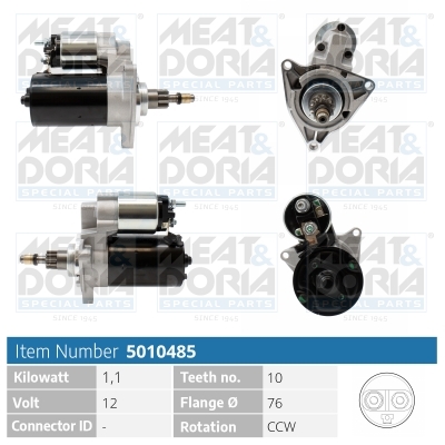 MEAT & DORIA Starter 5010485 for VAG