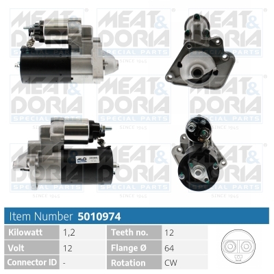 MEAT & DORIA Starter 5010974 for RENAULT NISSAN