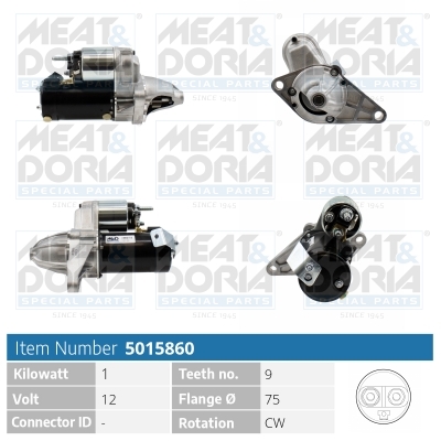 MEAT & DORIA Starter 5015860 for HONDA