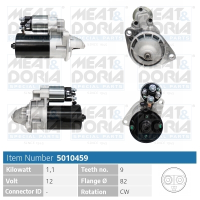 MEAT & DORIA Starter 5010459 for OPEL MITSUBISHI