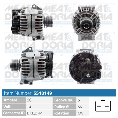 MEAT & DORIA Generator 5510149 for RENAULT