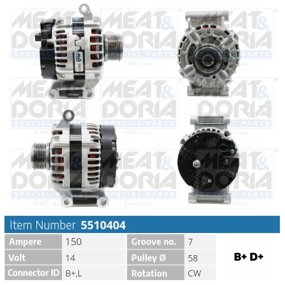 MEAT & DORIA Generator 5510404 for FORD