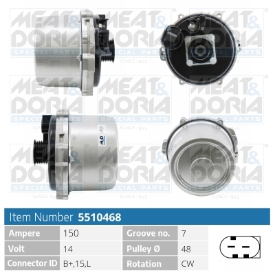 MEAT & DORIA Generator 5510468 for BMW ROVER