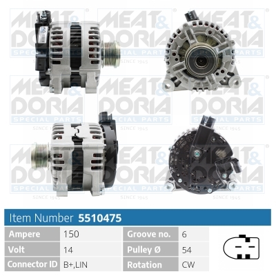 MEAT & DORIA Generator 5510475 for FORD VOLVO LAND ROVER