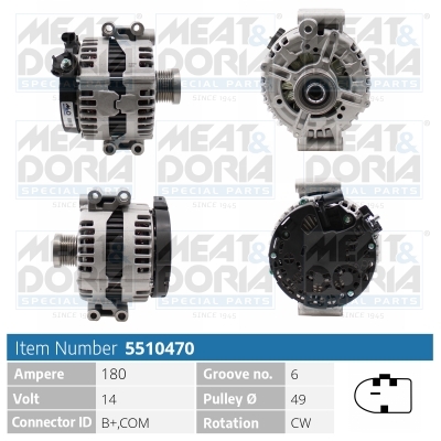 MEAT & DORIA Generator 5510470 for BMW