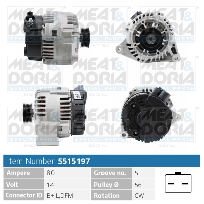 MEAT & DORIA Generator 5515197 for CITROËN/PEUGEOT