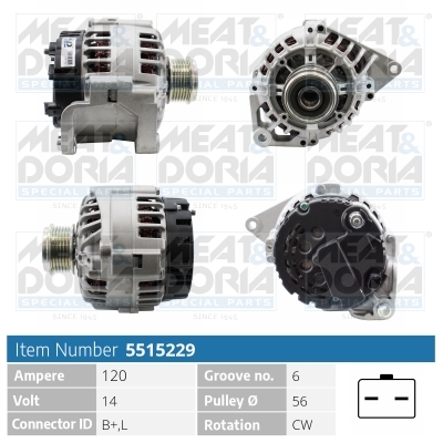 MEAT & DORIA Generator 5515229 for RENAULT