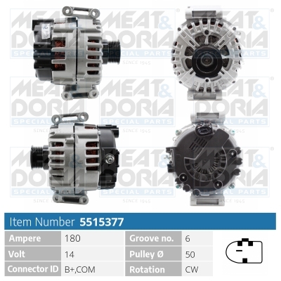 MEAT & DORIA Generator 5515377 for MERCEDES-BENZ