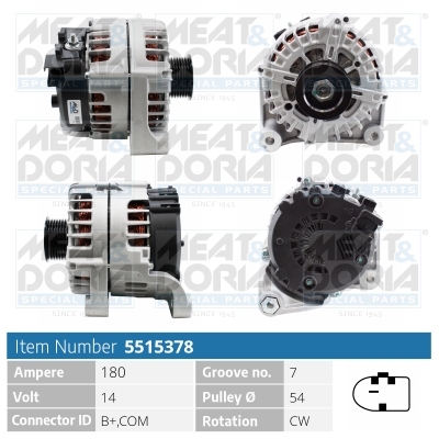 MEAT & DORIA Generator 5515378 for BMW