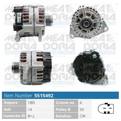MEAT & DORIA Generator 5515492 for IVECO LANCIA
