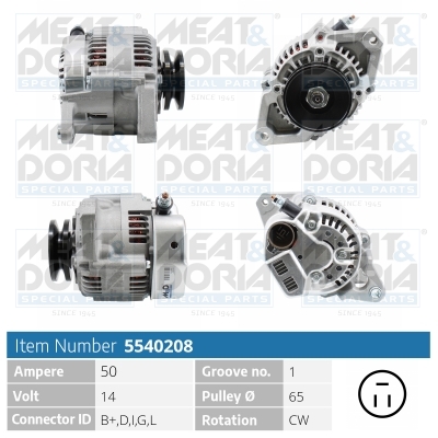 MEAT & DORIA Generator 5540208 for SUZUKI