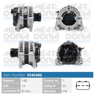 MEAT & DORIA Generator 5540486 for SUZUKI