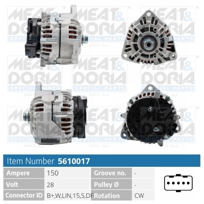 MEAT & DORIA 5610017 for MERCEDES-BENZ