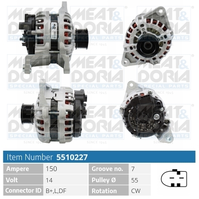 MEAT & DORIA Generator 5510227 for LANCIA