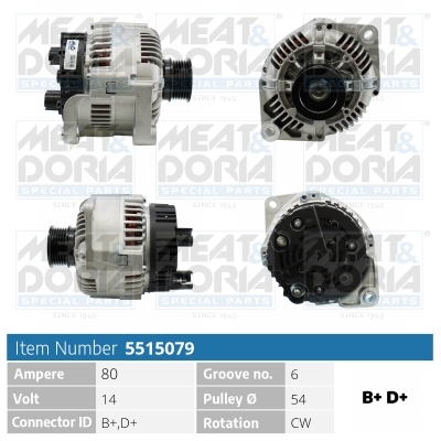 MEAT & DORIA Generator 5515079 for FIAT CITROËN/PEUGEOT PEUGEOT