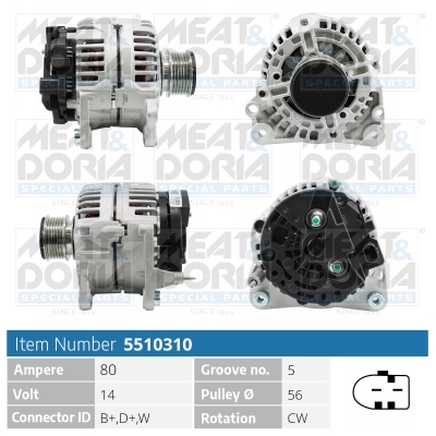MEAT & DORIA Generator 5510310 for VW