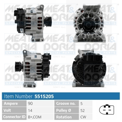 MEAT & DORIA Generator 5515205 for MERCEDES-BENZ