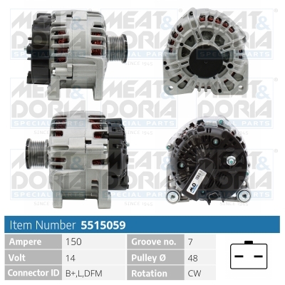 MEAT & DORIA Generator 5515059 for OPEL NISSAN RENAULT