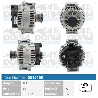 MEAT & DORIA Generator 5515150 for MERCEDES-BENZ