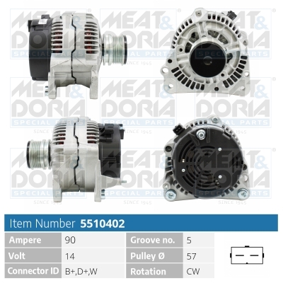MEAT & DORIA Generator 5510402 for VAG