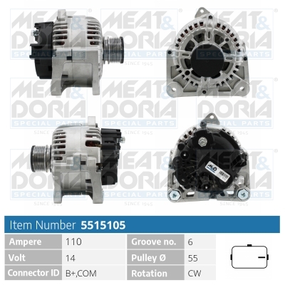 MEAT & DORIA Generator 5515105 for RENAULT