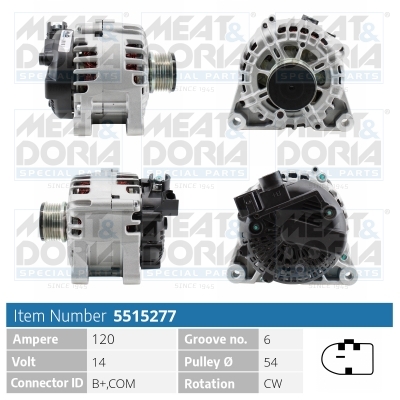 MEAT & DORIA Generator 5515277 for FORD VOLVO MAZDA