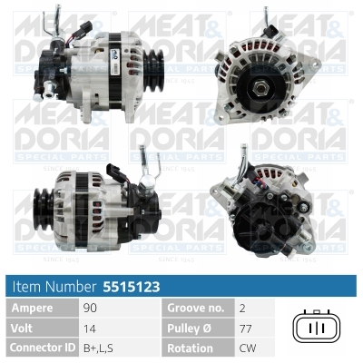MEAT & DORIA Generator 5515123 for KIA