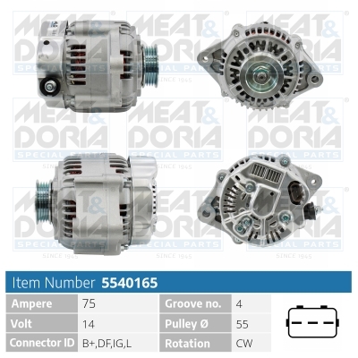 MEAT & DORIA Generator 5540165 for SUZUKI