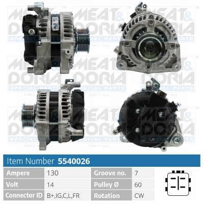 MEAT & DORIA Generator 5540026 for HONDA
