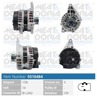 MEAT & DORIA Generator 5510484 for MERCEDES-BENZ