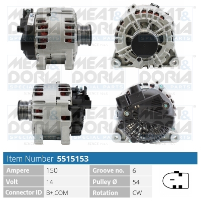MEAT & DORIA Generator 5515153 for FORD VOLVO