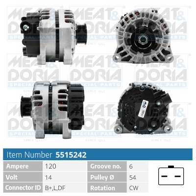 MEAT & DORIA Generator 5515242 for CITROËN/PEUGEOT MITSUBISHI