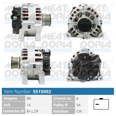 MEAT & DORIA Generator 5515092 for CITROËN/PEUGEOT