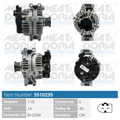 MEAT & DORIA Generator 5510235 for STEYR BMW